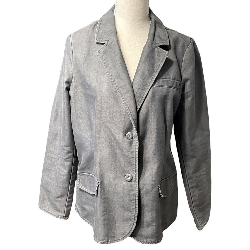 Route 66 Gray Denim Jacket Size LARGE